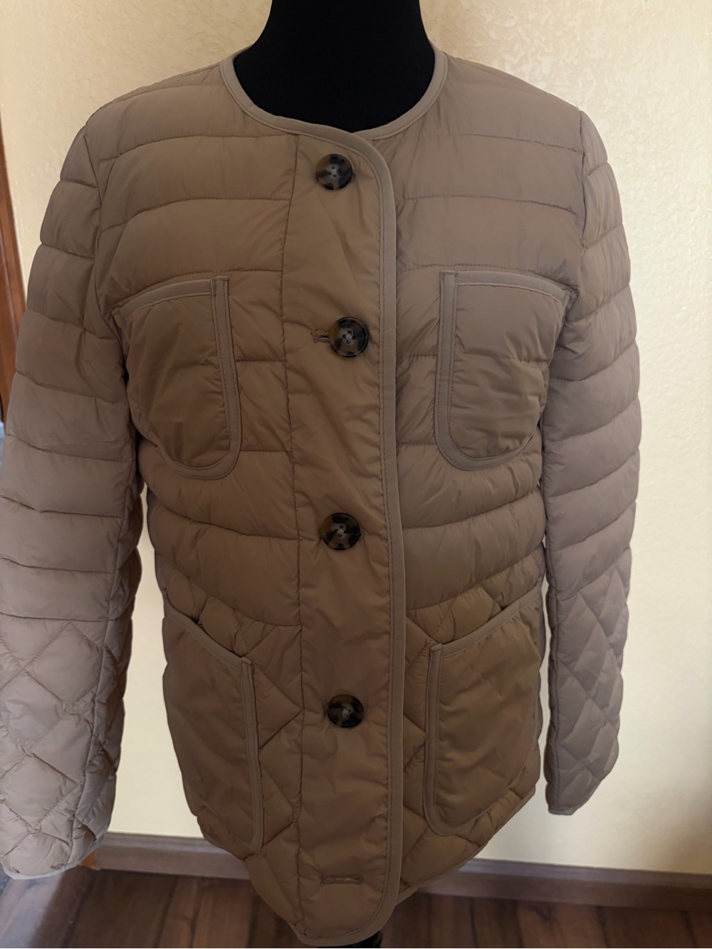 J.crew signature Puffer Women’s Quilted Button-Front Jacket size S